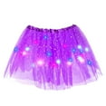 thumbnail image 4 of Riforla Glimmering Sequin LED Light up Half Skirt Tutu with Starry Netting for Adults Sparkling Party Wear Women's Skirts PP2 One Size, 4 of 4