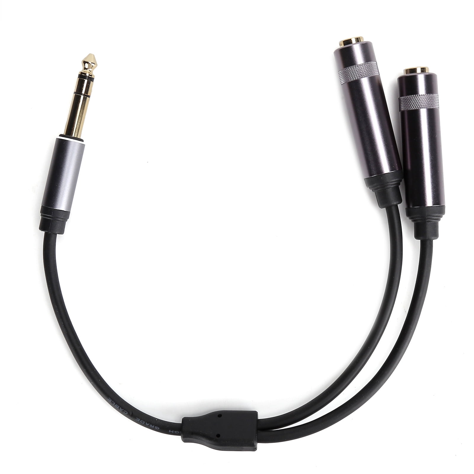 Male To Female Adapter Cable, Oxidation Resistance 1/4in Audio Splitter Cable Goldplated Plug