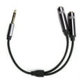 thumbnail image 1 of Audio Adapter Cable, Clear Sound Quality Audio Converter Cord Better Conductivity  for Mixers for Power Amplifiers, 1 of 7