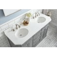 thumbnail image 5 of Water Creation Palace 60" Wood Double Bathroom Vanity in Cashmere Gray/Nickel, 5 of 9