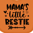 thumbnail image 4 of Inktastic Mama's Little Bestie with Arrow and Hearts Boys or Girls Baby Bib, 4 of 4