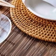 thumbnail image 4 of 8 Pcs Rattan Trivets for Hot Dishes-Insulated Hot Pads, Pot Holder for Table,Heat Mats for Kitchen, 4 of 10