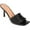 Black, variant on Collection Womens Calliope Faux Leather Slip On Heels