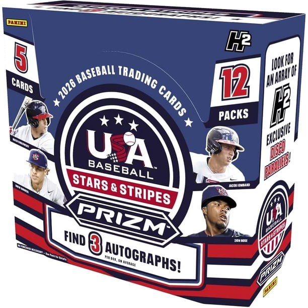 2026 Panini USA Stars & Stripes Prizm Baseball H2 Box