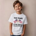 thumbnail image 2 of XAOFW Kids Patriotic Graphic T-Shirts Fourth Of July Short Sleeve Casual T Shirt For Girls Boys Youth Comfortable Tee Outdoor Play Trendy Tops, 2 of 6