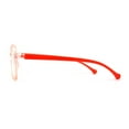 thumbnail image 3 of Child Size Round Thin Plastic 100% Blue Light Flitering Computer Glasses Orange, 3 of 4