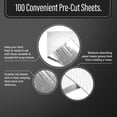 thumbnail image 3 of Insulation Sandwich Wrapping Paper Aluminum Foil Sheets - [100 Pack] - (14" x 16") - Aluminum Foil Sandwich Wrap Sheets For Sandwich Wraps, Burritos and BBQ, 3 of 4