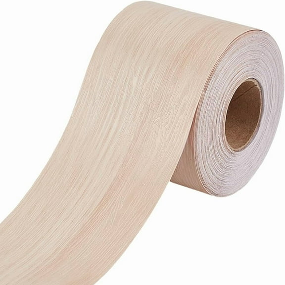 2.09in x 10.94yd White Grain Tape Wood Grain Floor Tape PVC Realistic Oak Textured Waterproof Self Adhesion Furniture Wall Repair Patch for Wall Floor Door Table Desk Windows Decoration White DIY