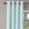thumbnail image 2 of Ambesonne Modern Grommet Curtain, Soft Skewed Bold Lines, 50" x 120", Pale Blue White, 2 of 6