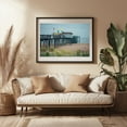 thumbnail image 3 of Ocean City Fishing Pier 02 - Ocean City Maryland Photography Boardwalk Beach Coastal Ocean Scenic Summer Black Framed Wall Art Print 5 x 7 inches, 3 of 4