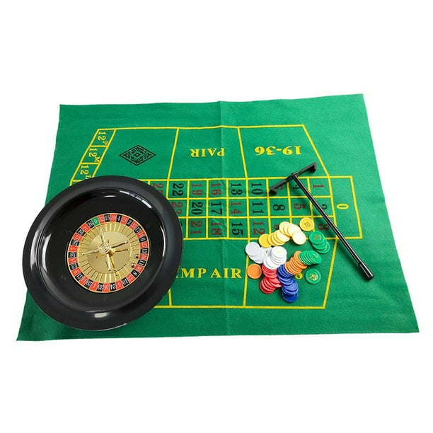 MEGAWHEELS Roulette Wheel Poker Chips Set Fun Leisure Entertainment