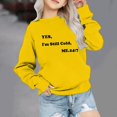 thumbnail image 2 of AJTQTH Yes,I'M Still Cold, Me.24:7 Funny Letters Print Long Sleeve Crewneck Sweatshirts for Kids Boys Girls Cute Fall Basic Workout Pullover Tops Yellow 2-3 Years, 2 of 4