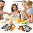thumbnail image 7 of Haosy 3 Pack Reusable Ziploc Bags BPA Free Healthy Food Storage Bag Leakproof Sandwich Snack Freezer Bags Panda Chef Hold Pizza, 7 of 7