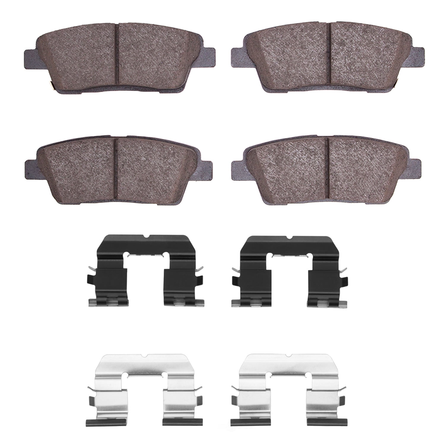 Dynamic Friction Company 1551-1551-01 DFC 5000 Advanced Brake Pads - Ceramic and Hardware Kit - OE