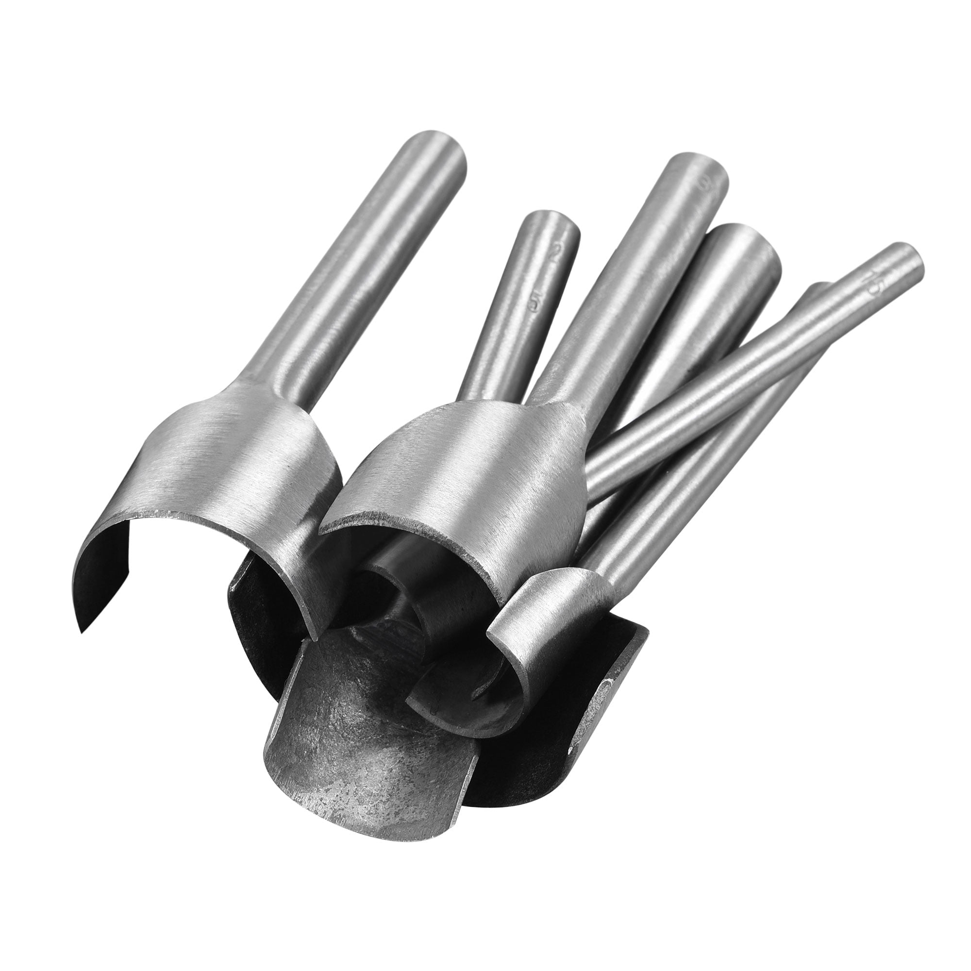 Half-Round Leather Cutter Punch 15-40mm Strap End Punch Tool Set 6 Pack