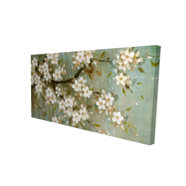 Fleurs de Cerisier Blanches - Imprimé sur Toile par Begin Edition