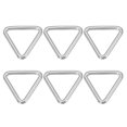 thumbnail image 1 of Uxcell Metal Triangle Rings, Stainless Steel Triangle Ring Welded Solid Dee Rings DIY Accessories for Belts Sewing 4x30mm, 1 of 6