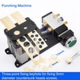 thumbnail image 3 of Pneumatic Edges Banding Punching Machine Dual Hole Hole-punching Device Automatic Punching Artifact Portable Puncher, 3 of 5