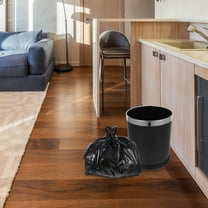 WRITWAA Black PE Garbage Bags, Heavy Duty Trash Bags for Kitchen, Outdoor, Office, and Leak Resistant