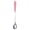 pink, variant on Solivara Ceramic Handle Stainless Steel Long Spoon Colored Handle For Tea Coffee And Dessert Home Use (pink,6.93*0.98in)
