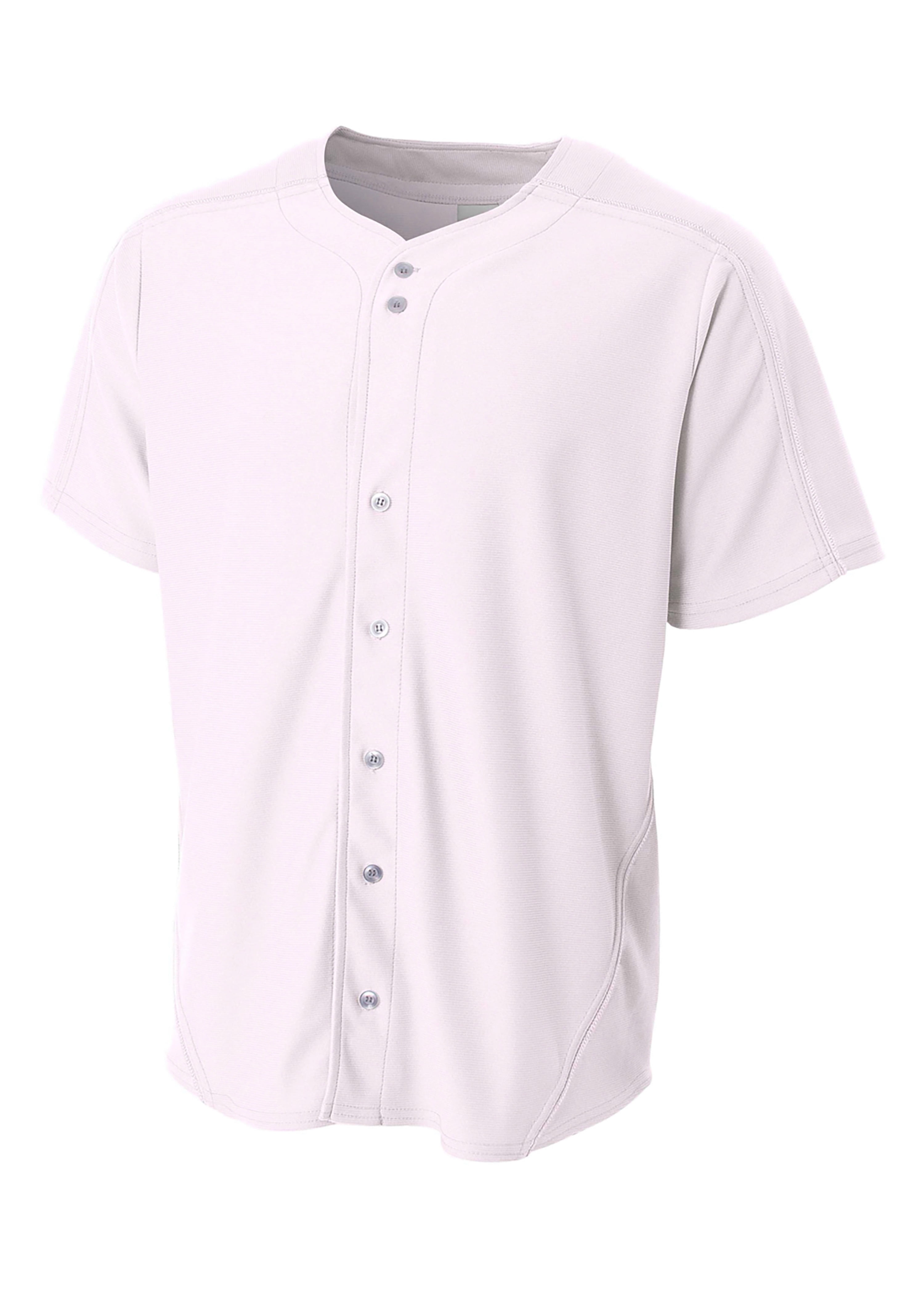 A4 A4 NB4214 Youth WarpKnit Baseball Jersey White S Walmart