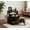 Black, variant on Dog Bed Raised Pet Couch with Comfortable Cushion, Pine Wood Legs, Dark Blue,Large Dog Bed