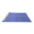 thumbnail image 2 of Ahgly Company Machine Washable Indoor Rectangle Abstract Blue Modern Area Rugs, 2' x 5', 2 of 4