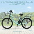 thumbnail image 6 of ABORON Electric Bike for Adults with 700W Peak Motor, City Commuter Women Cruiser Ebike, 7-Speed Adult Electric Bicycles with 48V Lithium Battery , 24''/26'' Tires, 6 of 11