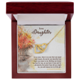 thumbnail image 1 of To My Daughter In My Eyes There is No One Inseparable Necklace, 1 of 7
