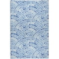 thumbnail image 2 of Addison Rugs Dream Shag Premium Machine Washable Transitional Dot Arches Blue Rectangle Rug, 8' x 10', 2 of 8