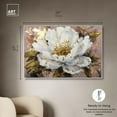 thumbnail image 5 of Glam Flower Dawn Canvas Glam Livingroom Wall Art by Art Remedy, White Frame, 54" x 36", 5 of 7
