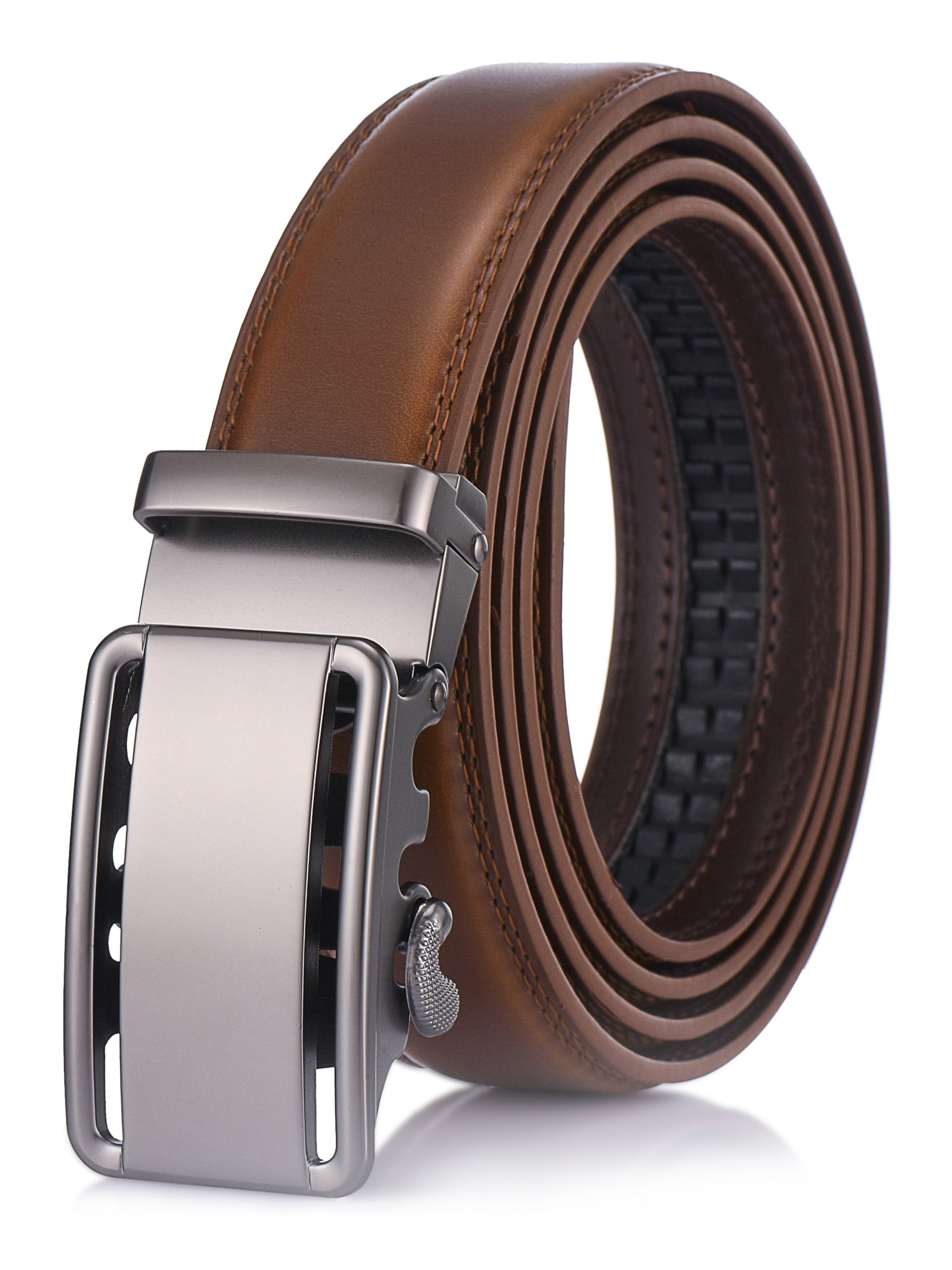 Classic Bilinear Leather Ratchet Belt