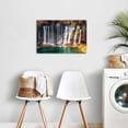 thumbnail image 4 of Waterfall Canvas Wall Art, Autumn Waterfall Print, Cascading Waterfall with Fall Foliage Artwork for Living Room Bedroom Bathroom Decor, Ready to Hang, 4 of 6