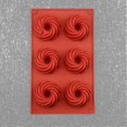 thumbnail image 2 of 2 Pack 6 Hole Donut Swirl Cake Mold Diy Chocolate Cake Baking Mold, 2 of 5
