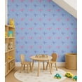 thumbnail image 4 of S4Sassy Cartoon Bird Wallpaper- Blue Wall Covering, 25" X 120" Self-Adhesive Plain Vinyl Wallpaper, Wallwrap, Easy Diy Wall Covering For Kids Bedroom, Kids Room Decor, Playroom, 4 of 9