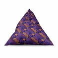 thumbnail image 4 of Leaf Lounger Chair Bag, Print of Colorful Tropical Leaves Intertwined Design Night in a Jungle Concept, High Capacity Storage with Handle Container, Lounger Size, Quartz Marigold, by Ambesonne, 4 of 5