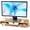 Upgraded White, variant on Bamboo Monitor Stand Riser, No Assembly Required Exquisite Monitor Stand with Drawer Ergonomic Height Wood Monitor Stand