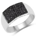 thumbnail image 1 of 0.43 Carat Genuine Black Diamond .925 Sterling Silver Ring QJ Model, 1 of 3