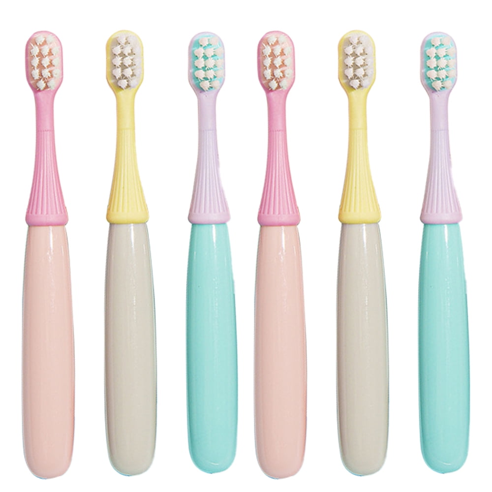 2 Pieces 3 Sided Autism Toothbrush Three Bristle Travel Toothbrush for