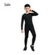 thumbnail image 5 of Minnieouse Niños invierno capa camisa ropa interior térmica niña cálido otoño conjunto niños ropa deportiva Fitness Long Johns esquí conjuntos de ropa Negro/Fino veintiséis, 5 of 6