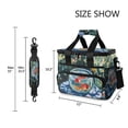 thumbnail image 3 of FORMRS Insulated Cooler Bag 24 Cans Capacity Soft Leakproof Lunch Box with Side Pockets, Red Goldfish, 3 of 7