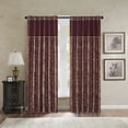thumbnail image 2 of Aubrey Jacquard Panel Pair Burgundy 108" Panel, 2 of 3