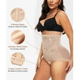 thumbnail image 3 of Tummy Control Shapewear Panties for Women High Waisted Body Shaper Underwear Seamless Shapewear Panty Girdle, 3 of 6