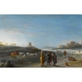 thumbnail image 3 of Cornelis Van Poelenburch 14x11 Black Modern Framed Museum Art Print Titled - An Italianate Landscape with an Unidentified Subject from the Old Testament (C. 1620 - C. 1627), 3 of 5