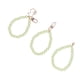 thumbnail image 2 of 3 pulseras de perlas brillantes y exquisitos procesos de pulido, hebras de cuentas de perlas para funda de teléfono móvil, llavero, bolsa H16 verde, 2 of 14