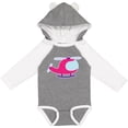 thumbnail image 3 of Inktastic Helicopter Pink Girls Girls Long Sleeve Baby Bodysuit, 3 of 5