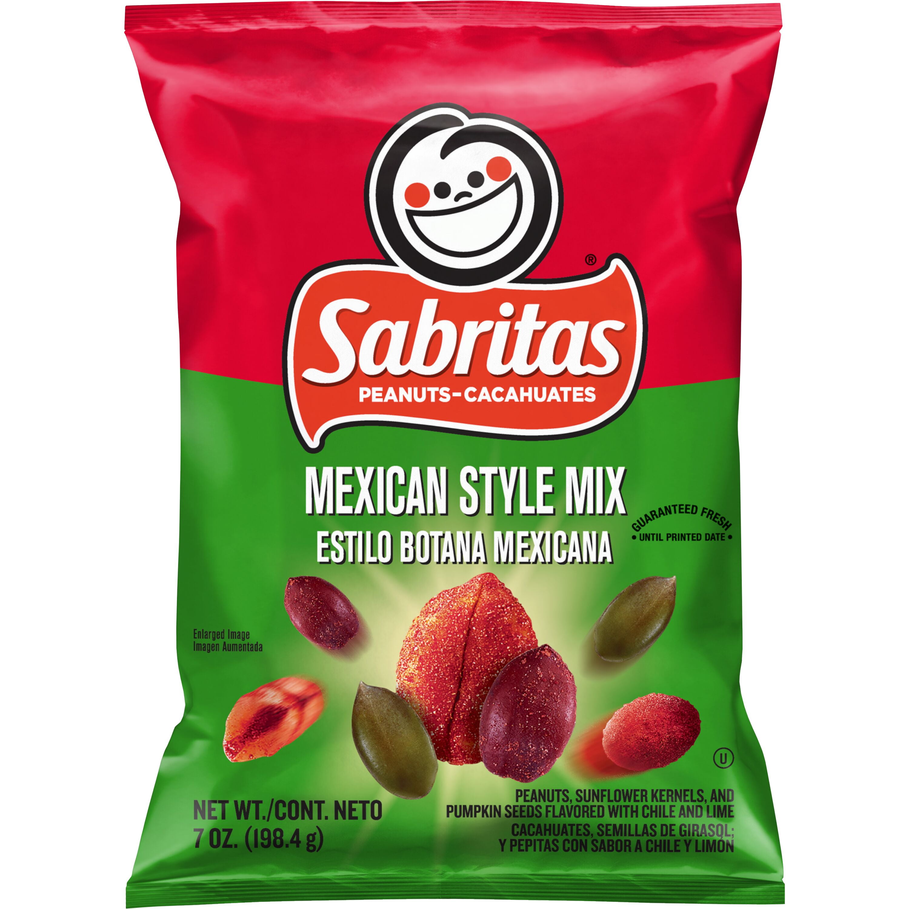 (12 pack) Sabritas Snacks Mexican Style Mix Chile and Lime, 7 oz Bag
