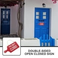 thumbnail image 2 of TEHAUX Double-sided Open Closed Sign Red Wood for Shop Owners 1Pcs 9.8x4.7x0.3In, 2 of 8