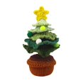 thumbnail image 1 of Árbol de Navidad Simulado Ganfancp Tejido a Mano Mini Decoración de Punto con Bolas y Colorido, 1 of 3