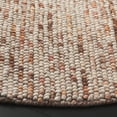 thumbnail image 3 of SAFAVIEH Natura Feride Geometric Area Rug, Dark Brown/Beige, 6' x 6' Round - Scandinavian Design, Dark Brown & Beige, Handmade Wool Blend, Ideal for Living Room, Bedroom, Dining Space, 3 of 10